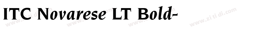 ITC Novarese LT Bold字体转换